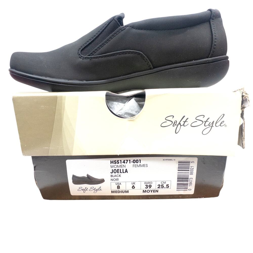 Soft Style  Joella Black Flats Loafer Women's Size 8